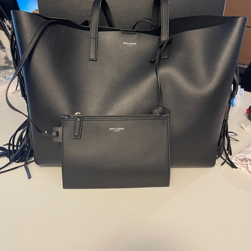 Saint Laurent Fringe Shopper